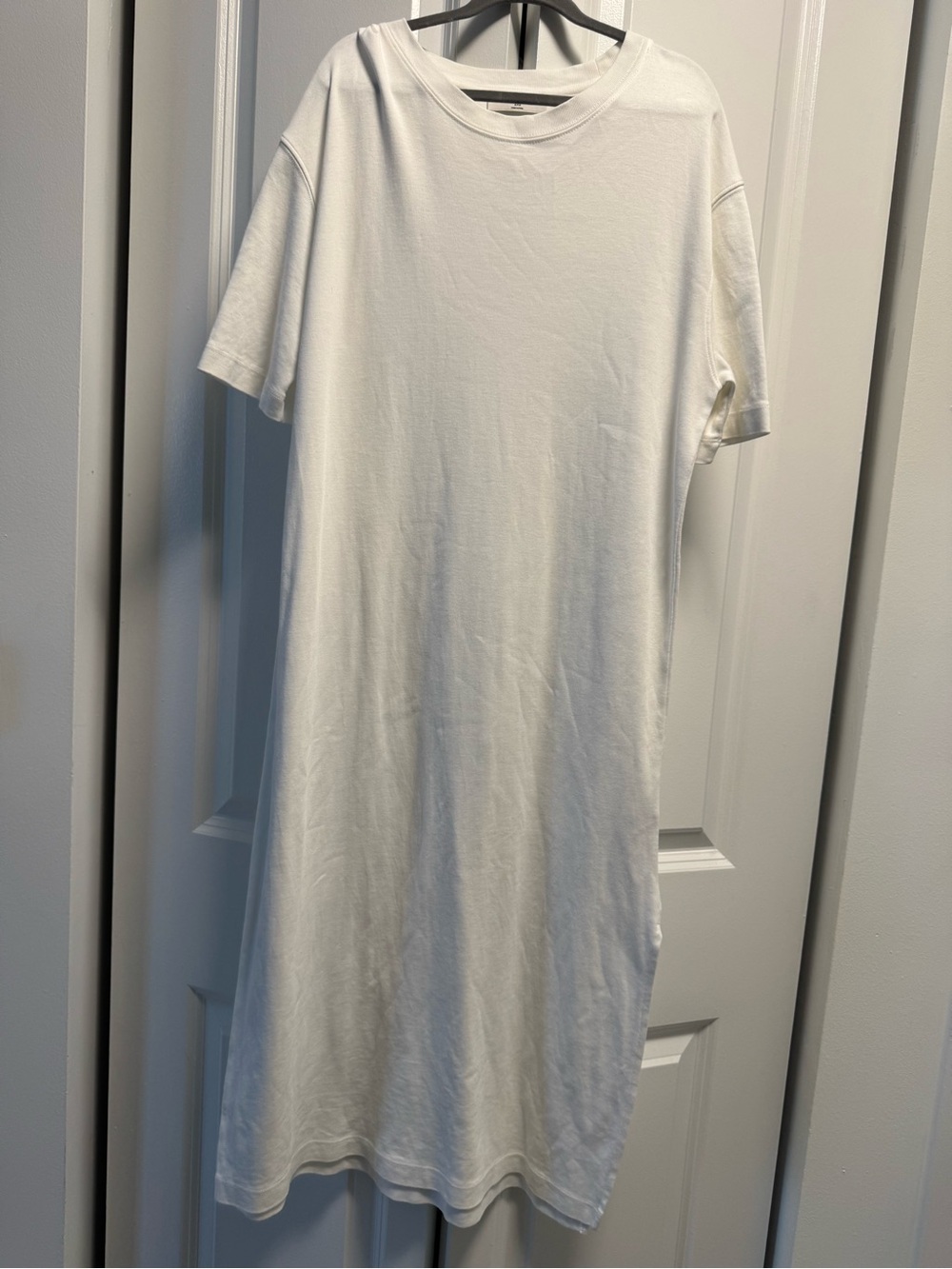 Aritzia White Midi T-Shirt Dress
